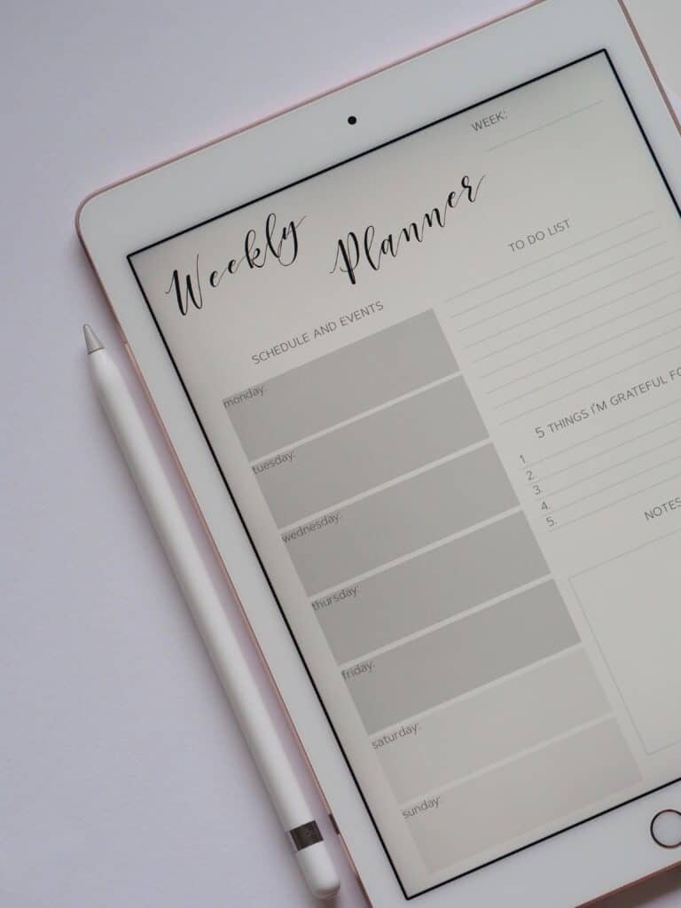 Weekly Planners are an example of a Simple Content, High Value Product